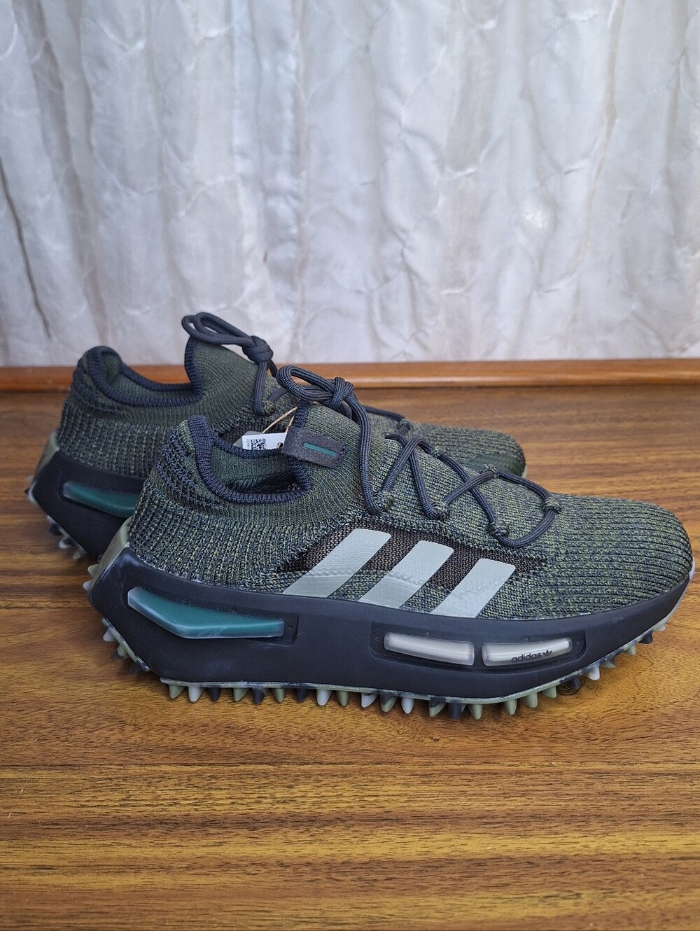 Adidas NMD_S1 J Focus Olive Green Knit Womens 7  | Mens 5.5 Youth 5.5 Sneakers
